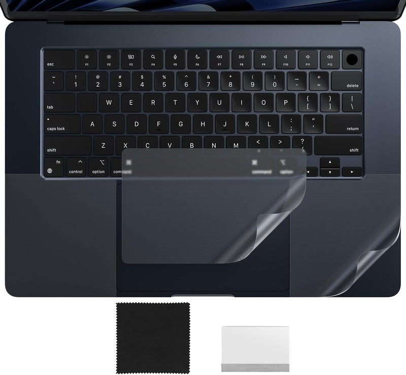 imComor غطاء راحة اليد متوافق مع 2025 2024 ماك بوك إير 15" شريحة M4 M3 A3241 A3114 واقي لوحة اللمس لآبل ماك بوك إير 15.3 بوصة غطاء لوحة اللمس واقي لوحة اللمس، شفاف - Image 1